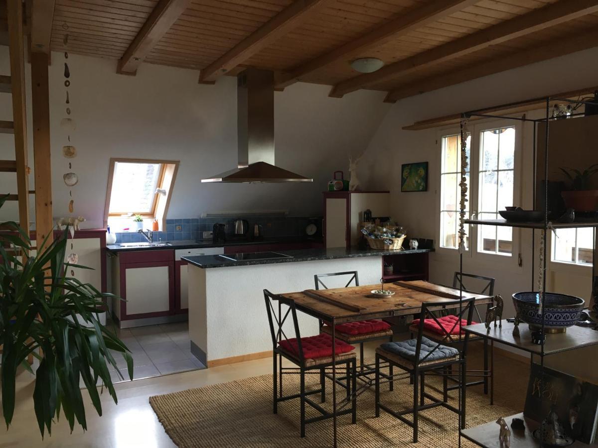 3,5 Zimmerferienwohnung Schwalbenaescht Rueeggisberg Extérieur photo